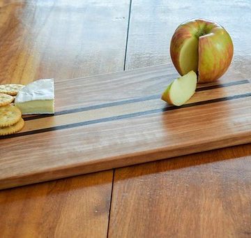 My first multi wood cheeseboard (cherry, walnut, ash) done entirely with hand tools. And yes, I ate everything on the board after I took the pic. #stilllife #woodworking #handmade