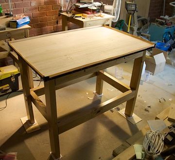 Preparing lathe table for epoxy pour