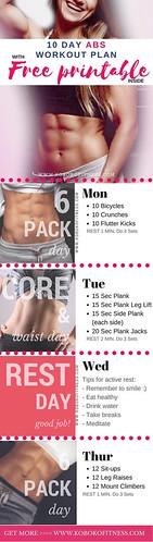 Ab Workout The Best 10 Day At Home Routine Free Printable