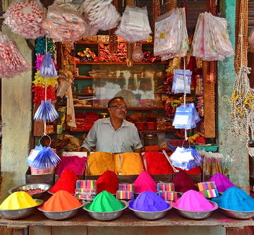 India - Karnataka - Mysore - Devaraja Market - Incense Stick Powder - 286