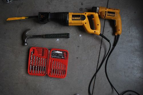 When your only tools are Dewalt... everything looks like a fun time.