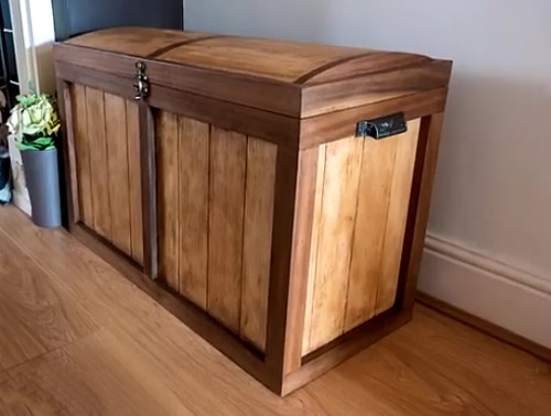 A Treasure Chest Ottoman  Blanket Box