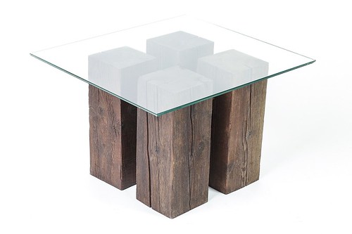 Wooden Glass Table