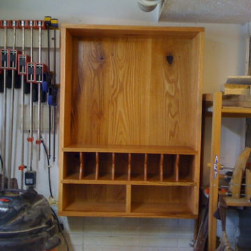 Hand tool cabinet in place