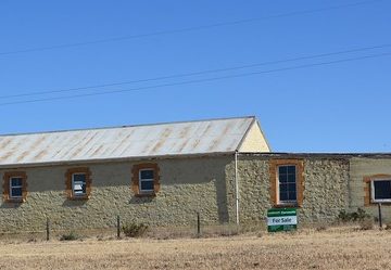 Side view of the Eurelia Institute Hall built in 1909, with later additions, Flinders Ranges South Australia