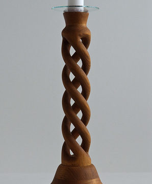 Triple helix candle stand