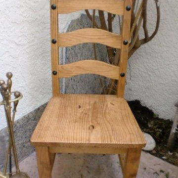 solid wooden mexican/spanish style chair