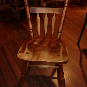 solid wooden vintage chair