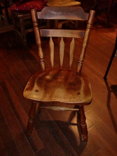 solid wooden vintage chair