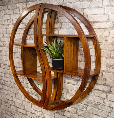 Round Wall Mounted Shelving Unit