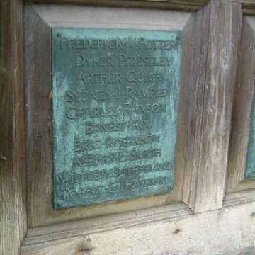 St Peter Mancroft Great War Memorial Panel 3: Potter F to Thaxton