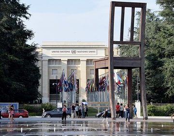 Broken Chair : Palace of Nations, United Nations Office, Geneva, Switzerland 2015