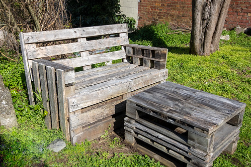 Chair made out of crates