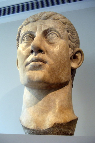 NYC - Metropolitan Museum of Art - Marble portrait head of the emperor Constantine I