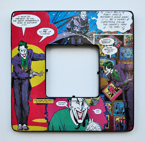 The Joker - Decoupaged Comic Book Frame