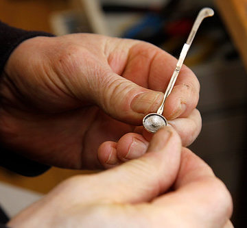 Preparing flute keys