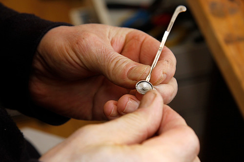 Preparing flute keys