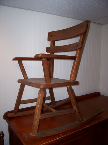 childs wooden chair c.1940s