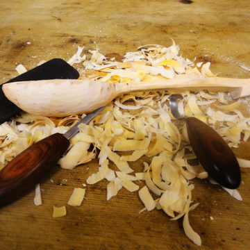 apple wood spoon,