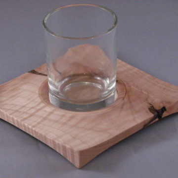 birch votive candleholder