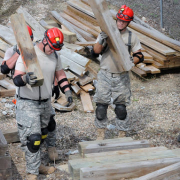 Heroes learning from heroes: Local fire departments develop military search-and-rescue team [Image 1 of 5]