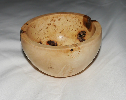 Woodturning; small Poplar Burr bowl (Hungarian Tulipwood) 90mm  Dia 55mm high