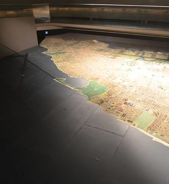 Queens Museum of Art | The Panorama of the City of New York | view west over Staten Island