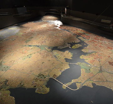 Queens Museum of Art | The Panorama of the City of New York | overview from the