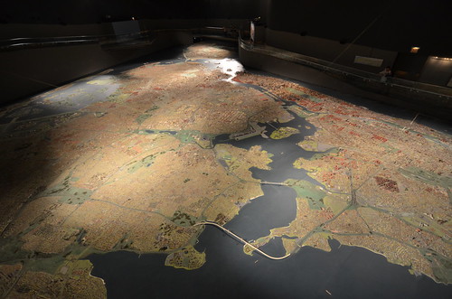 Queens Museum of Art | The Panorama of the City of New York | overview from the