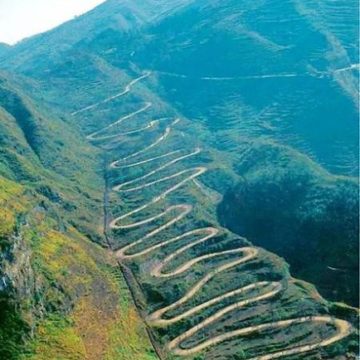 24-zig, along the Burma Road, in Qinlong, southwest Guizhou prov.