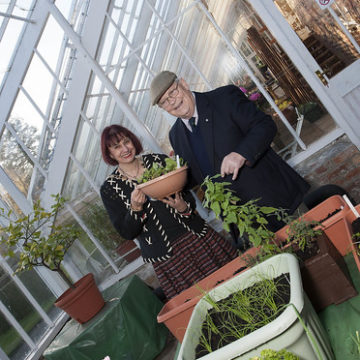 TV gardener Jim McColl launches renovation project at Ayr horticultural therapy garden for armed forces veterans