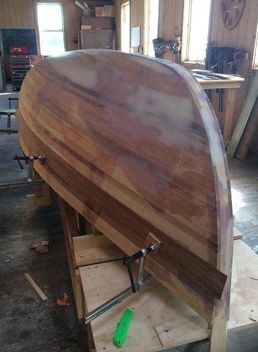 Port Hadlock WA - Northwest School of Wooden Boatbuilding - Contemporary - strip-planked Grandy skiff ready to be cold-molded