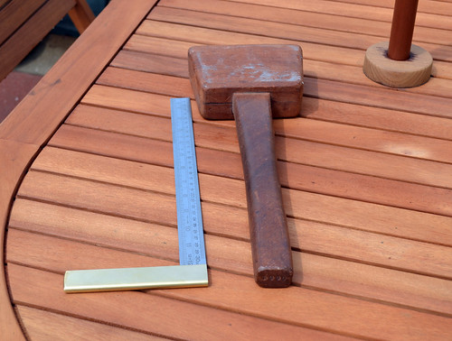 DIY HAND MADE TOOLS  HOME MADE WOODWORKING SQUARE AND MALLET