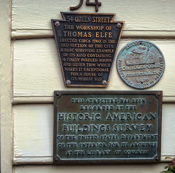 Thomas Elfe House (1760), view03, 54 Queen St, Charleston, SC, USA