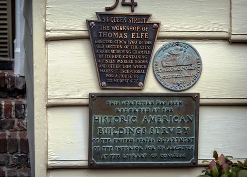 Thomas Elfe House (1760), view03, 54 Queen St, Charleston, SC, USA