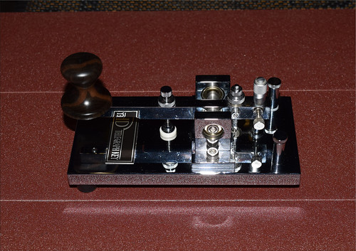 GHD Telegraph key fitted with a solid ebony wood knob