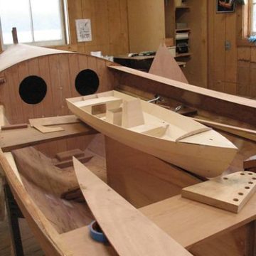 Paul Bieker-designed Skiff model and Carpenter Boat - 1-16-09