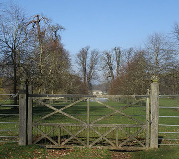 Looking towards the bridge that marks the formal canal created from the River Ise