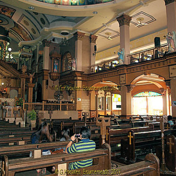 The Monastery of the Holy Eucharist, in May 2013, much building work making this church bigger, has been ongoing since I visited,  Lindogan, Sibonga, Cebu, Philippines.