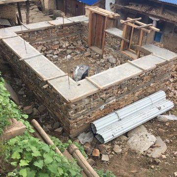 Building Typology: Load Bearing stone Dry Stone Masonry Building; Location: Ruby Valley Municipality-1,  Dhading Nepal