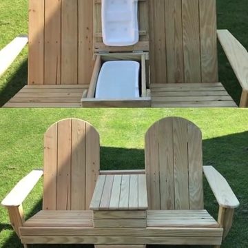 Adirondack Cooler Bench