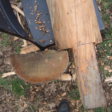 tenon for the peening bench