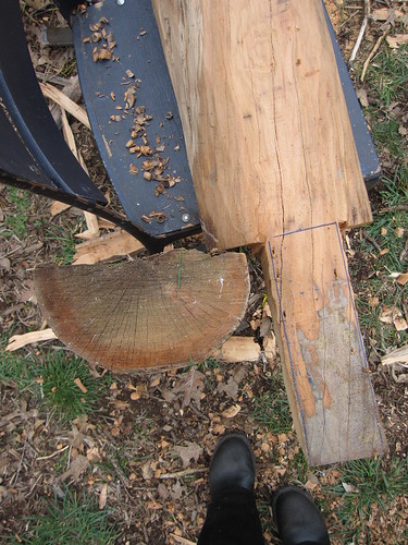 tenon for the peening bench