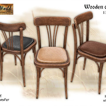 OW Wooden chair v2 set2