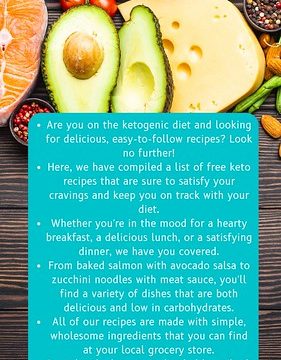 Easy and Free Keto Recipes for a Healthy Lifestyle