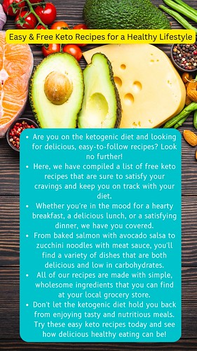 Easy and Free Keto Recipes for a Healthy Lifestyle