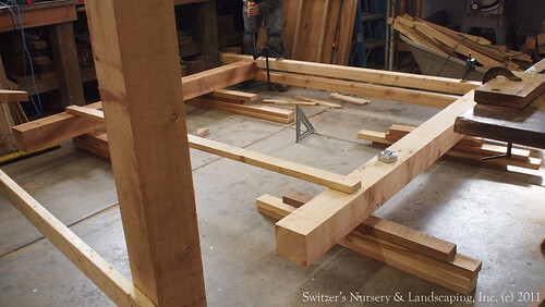 Crafting a Classic Cedar Pergola ~ laying out posts