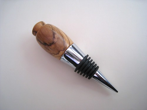 Olive Wood Wine Bottle Stopper