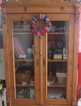 crafting cabinet.