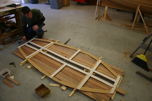 Building floorboards for the Haven 12 1/2 sloop